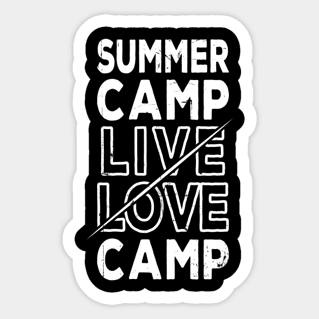 Summer Camp Live Love Camp Sticker by Creative Brain